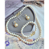 ชุดไข่มุกแท้ภูเก็ตสีขาว 8-9mm คลาสสิคคัดเกรดสวย